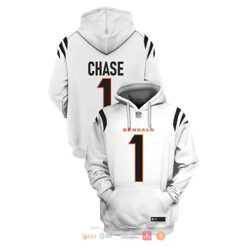 NFL_Cincinnati_Bengals_Chase_1_White_3d_shirt_hoodie
