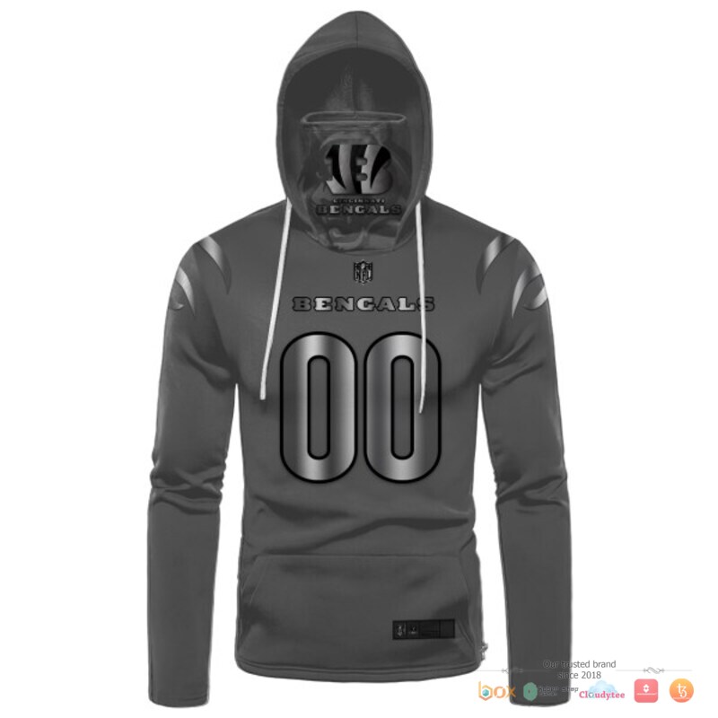 NFL_Cincinnati_Bengals_Grey_Custom_3d_hoodie_mask_1