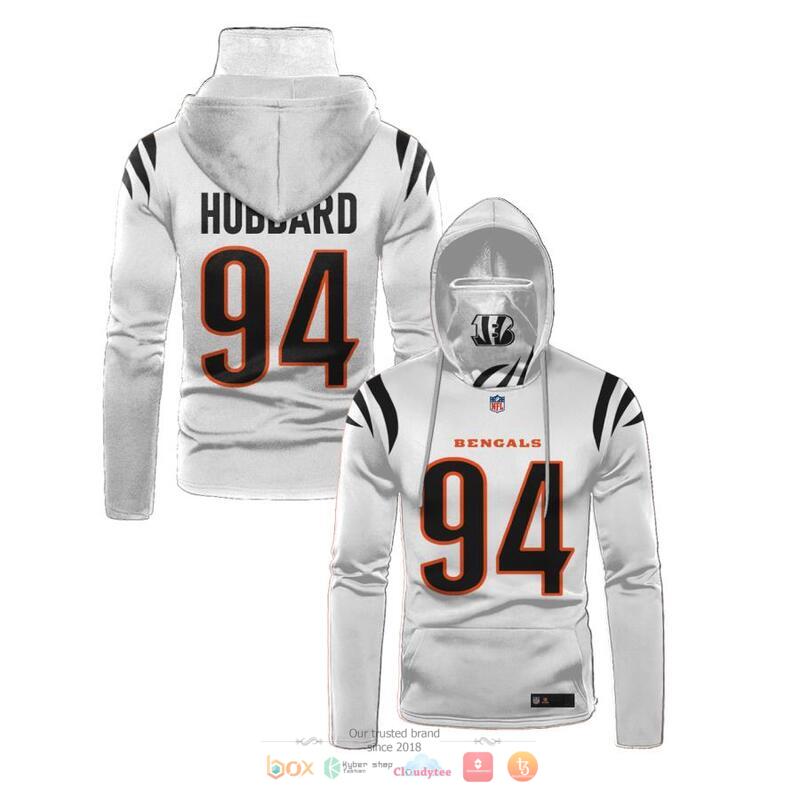 NFL_Cincinnati_Bengals_Hubbard_94_White_3d_hoodie_mask