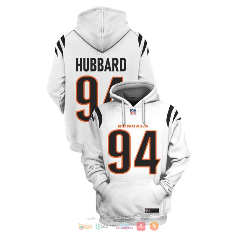 NFL_Cincinnati_Bengals_Hubbard_94_White_3d_shirt_hoodie