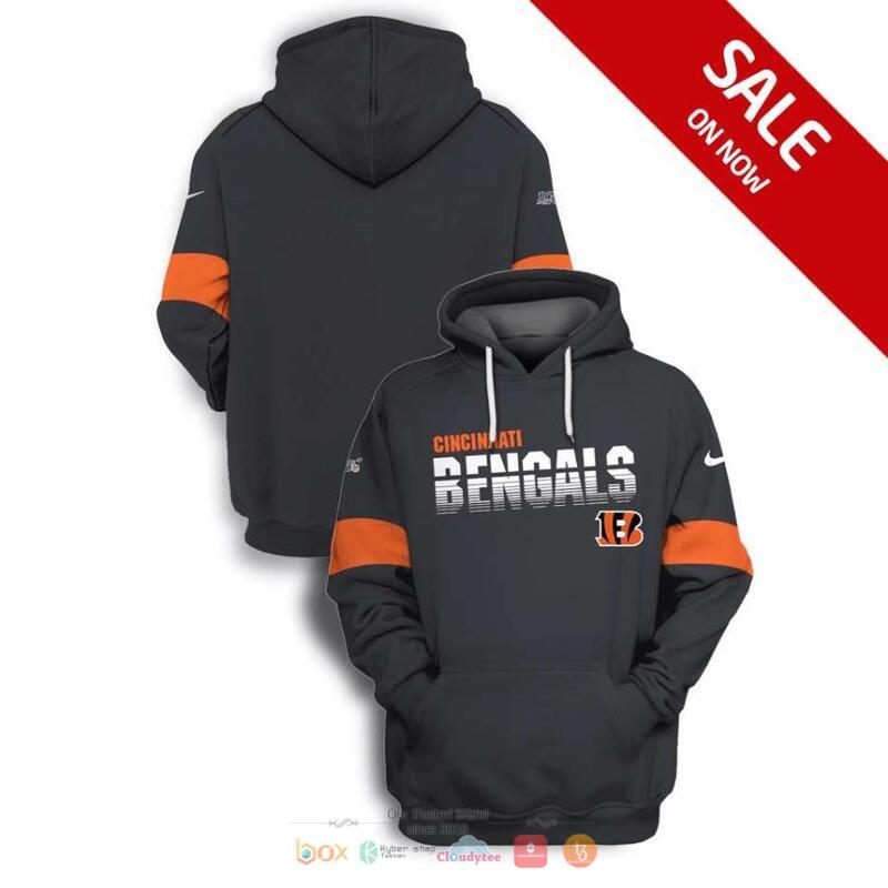 NFL_Cincinnati_Bengals_Nike_Black_Orange_3d_shirt_hoodie