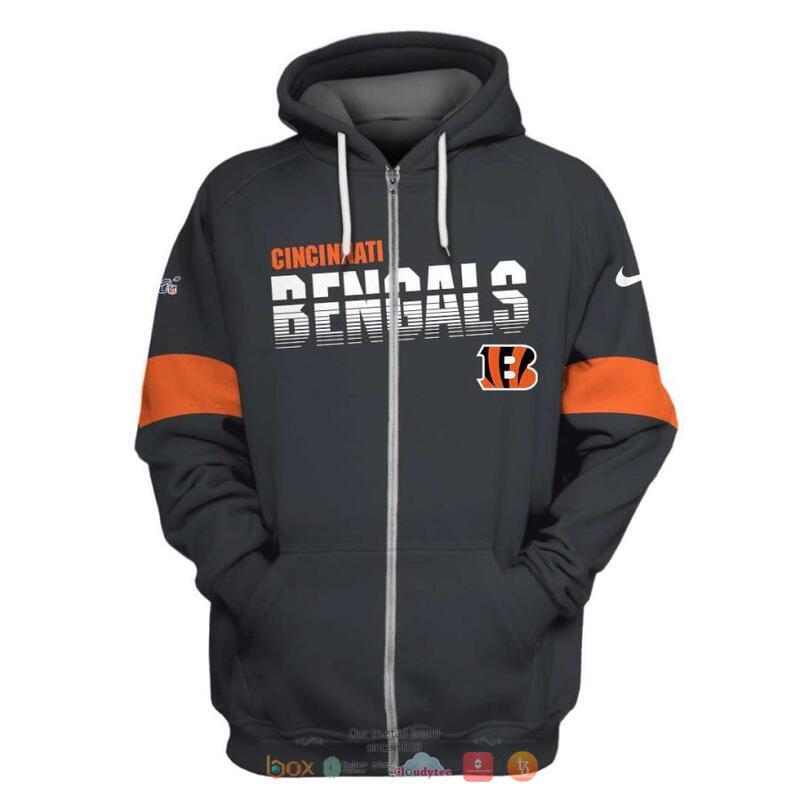 NFL_Cincinnati_Bengals_Nike_Black_Orange_3d_shirt_hoodie_1