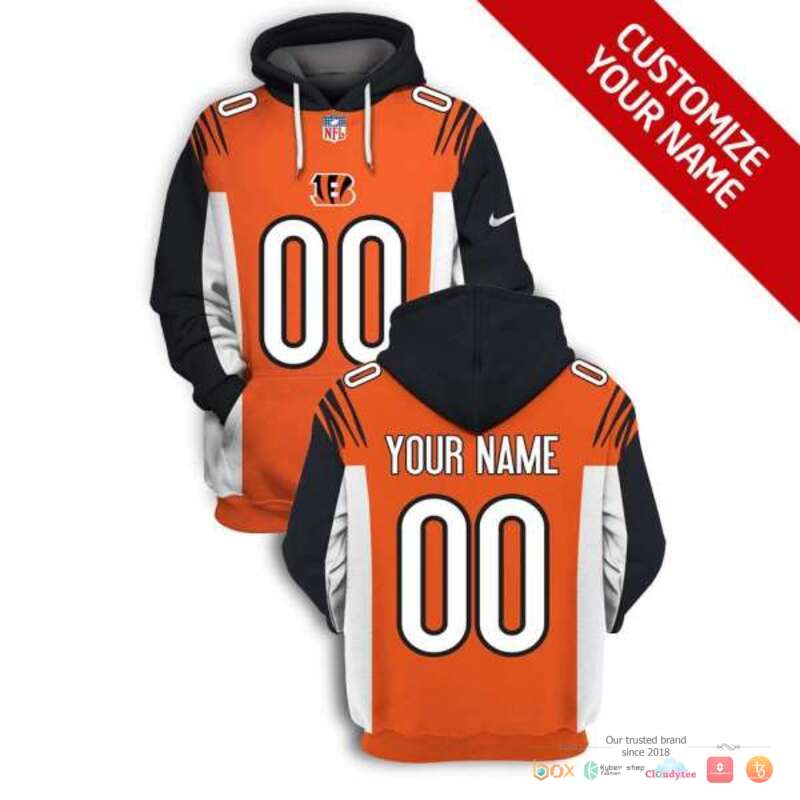NFL_Cincinnati_Bengals_Orange_Custom_3d_shirt_hoodie
