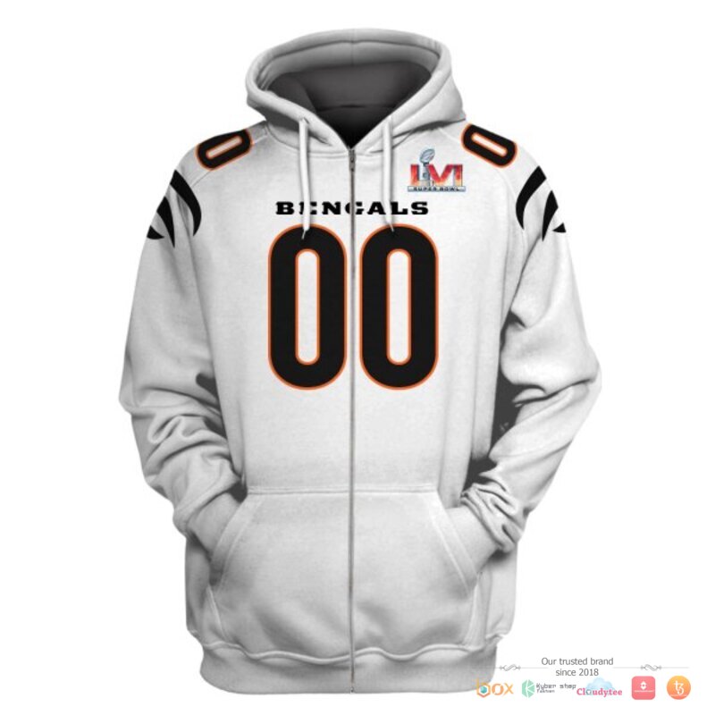 NFL_Cincinnati_Bengals_White_Custom_3d_shirt_hoodie_1