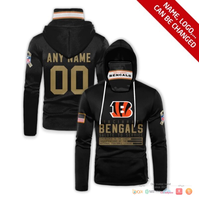 NFL_Cincinnati_Bengals_black_Custom_3d_hoodie_mask