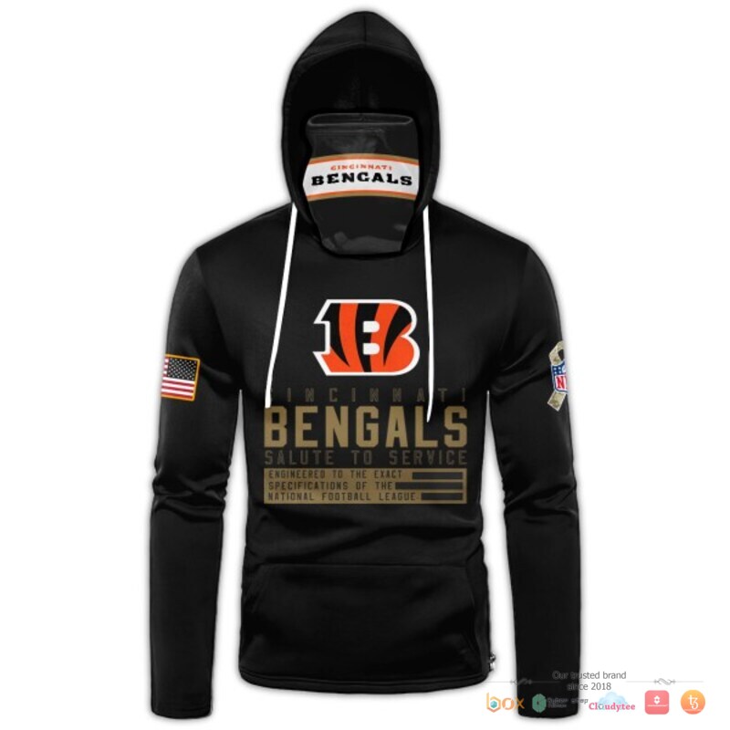 NFL_Cincinnati_Bengals_black_Custom_3d_hoodie_mask_1