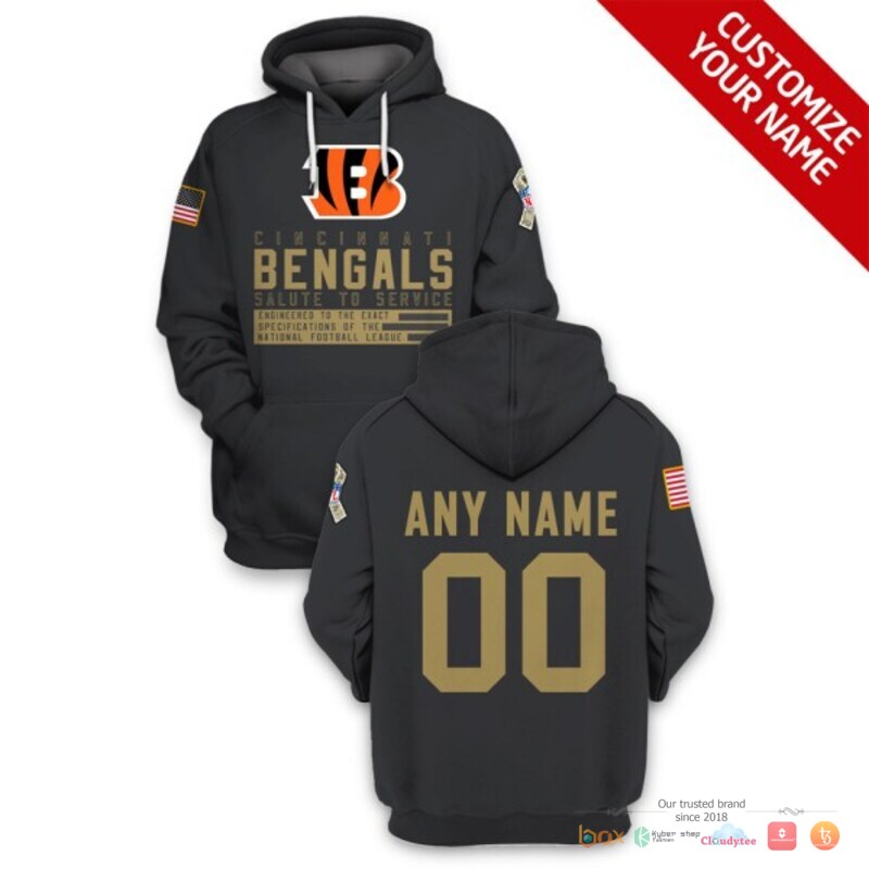 NFL_Cincinnati_Bengals_salute_to_service_black_Custom_3d_shirt_hoodie