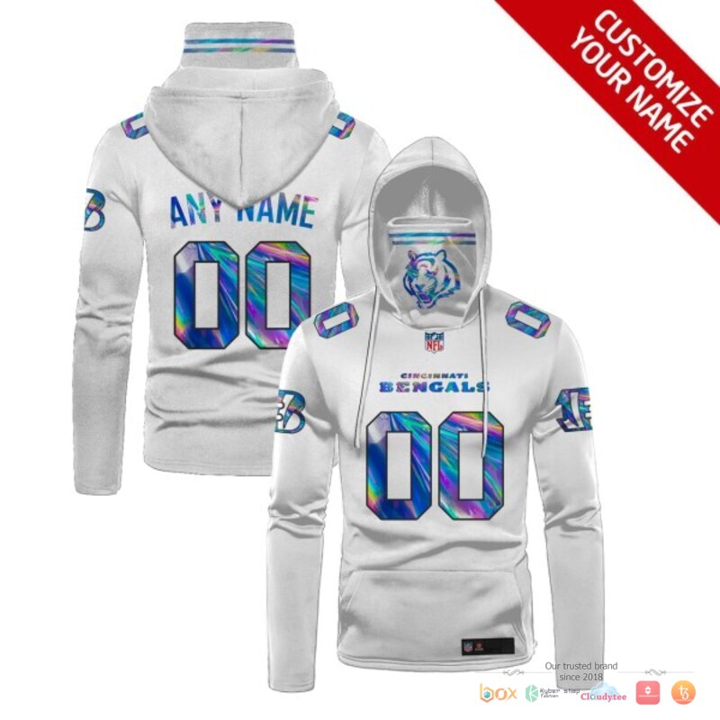 NFL_Cincinnati_Bengals_white_Custom_3d_hoodie_mask