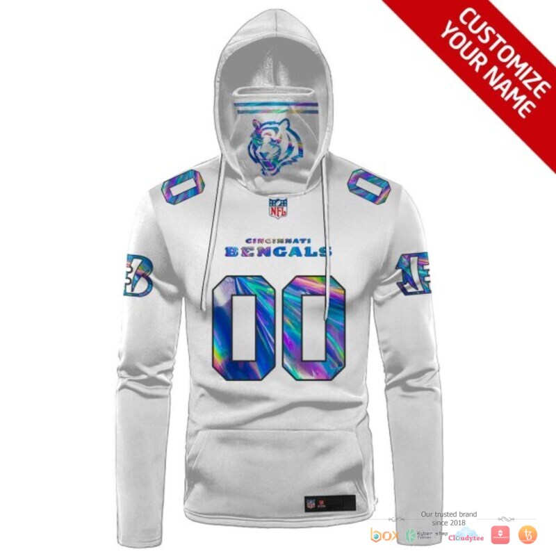 NFL_Cincinnati_Bengals_white_Custom_3d_hoodie_mask_1