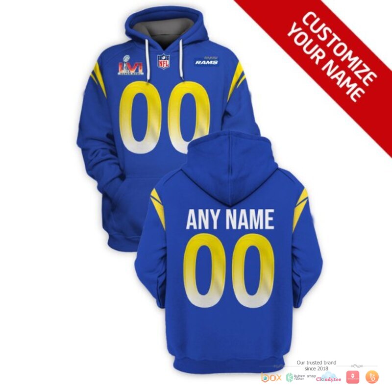 NFL_Los_Angeles_Rams_blue_Super_Bowl_LV_Custom_3d_shirt_hoodie