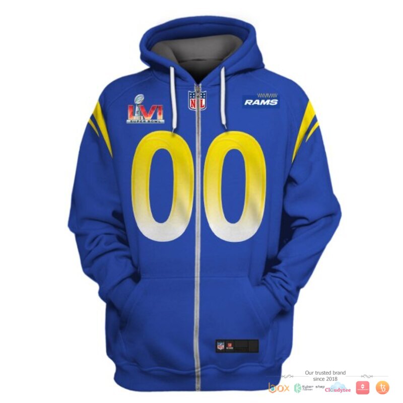 NFL_Los_Angeles_Rams_blue_Super_Bowl_LV_Custom_3d_shirt_hoodie_1