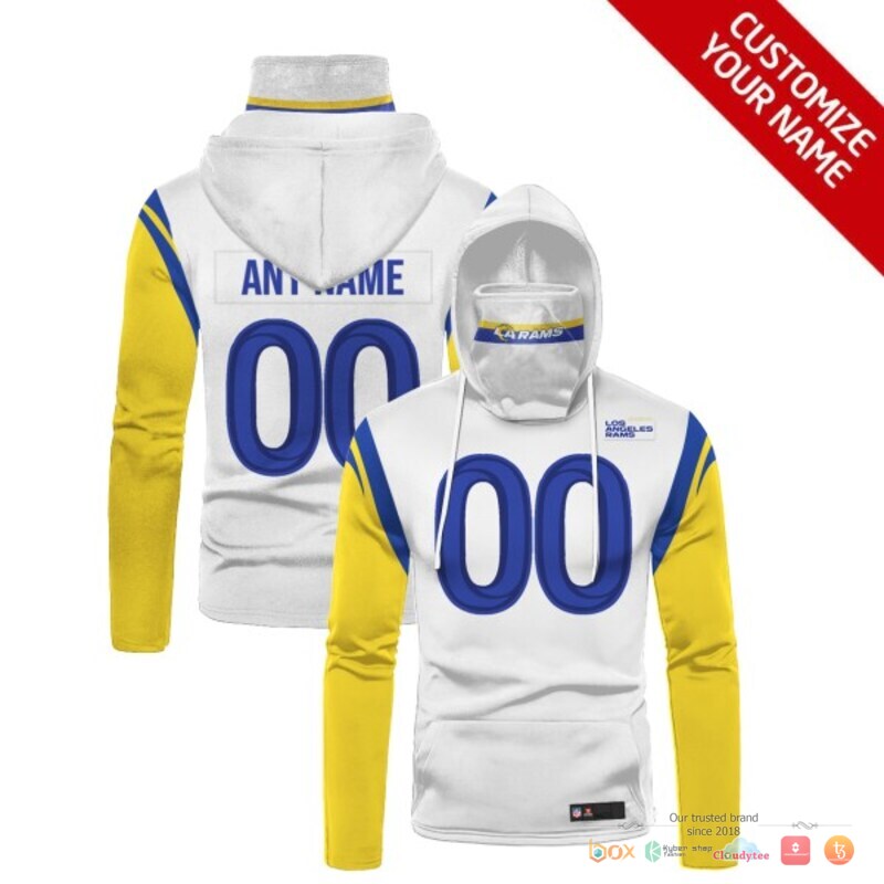 NFL_Los_Angeles_Rams_yellow_white_3d_hoodie_mask