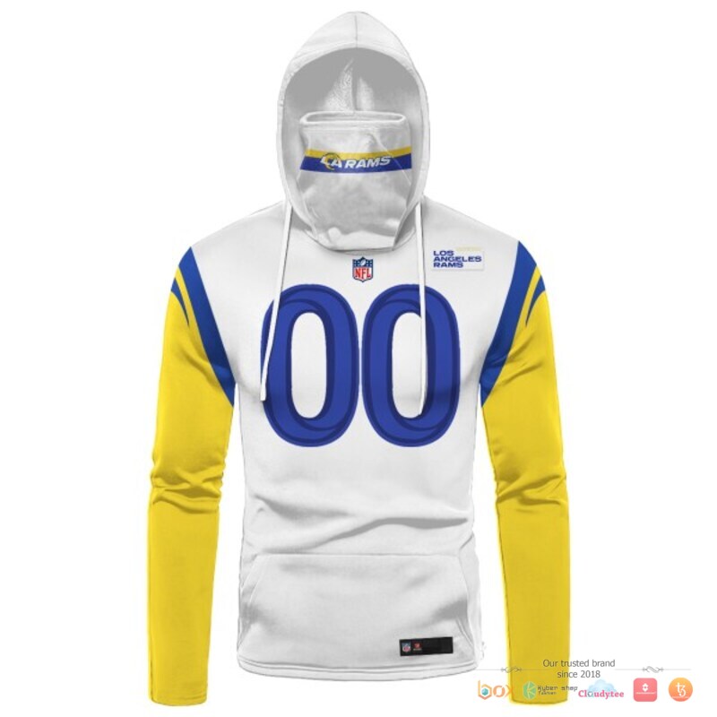 NFL_Los_Angeles_Rams_yellow_white_3d_hoodie_mask_1