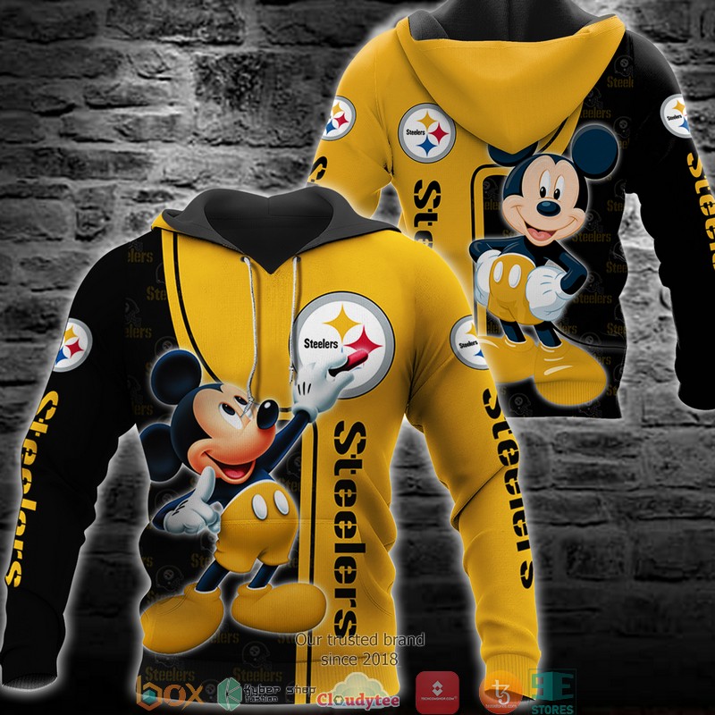 NFL_Pittsburgh_Steelers_Mickey_Mouse_Disney_3d_Full_Printing_shirt_hoodie