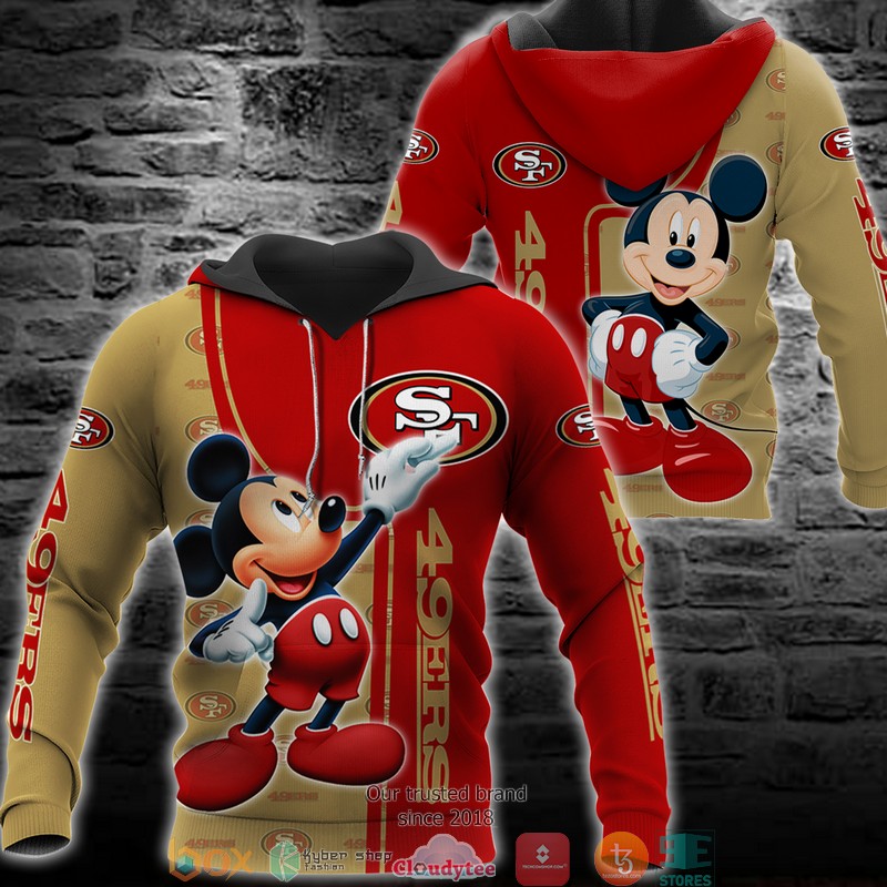NFL_San_Francisco_49ers_Mickey_Mouse_Disney_3d_Full_Printing_shirt_hoodie