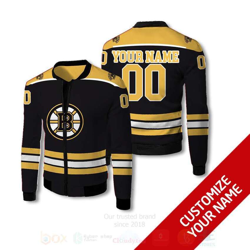 NHL_Boston_Bruins_Personalized_3D_Bomber_Jacket