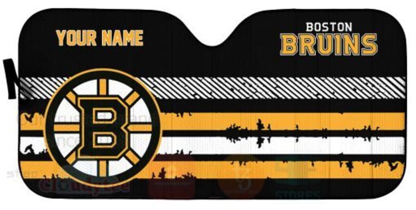 NHL_Boston_Bruins_Personalized_Car_Sun_Shade_1
