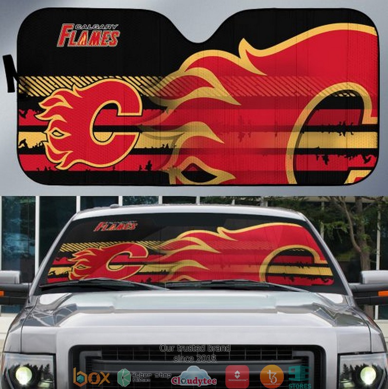 NHL_Calgary_Flames_Car_Sunshade