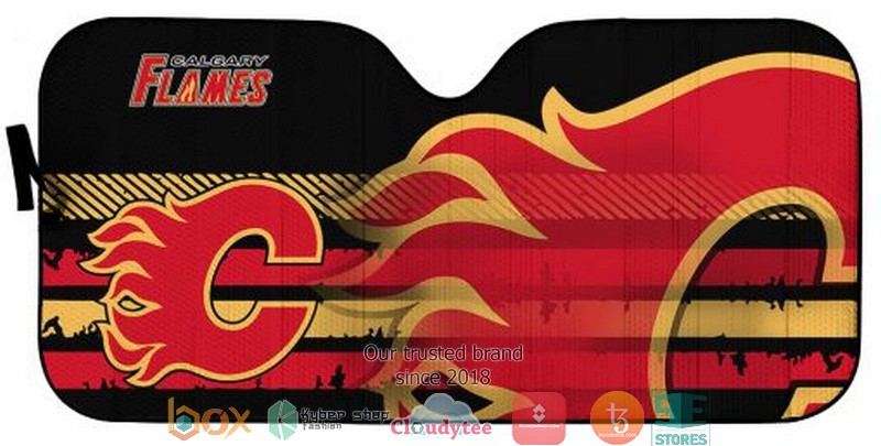 NHL_Calgary_Flames_Car_Sunshade_1