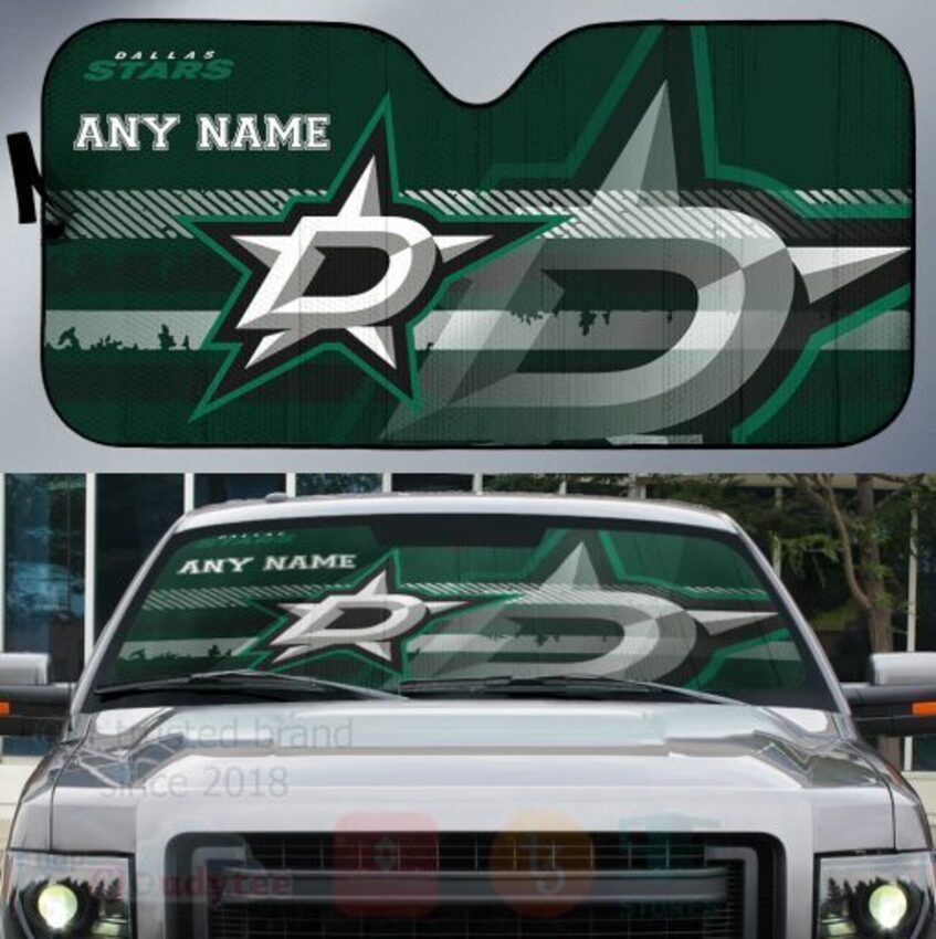 NHL_Dallas_Stars_Personalized_Car_Sun_Shade