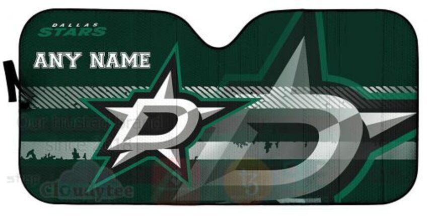 NHL_Dallas_Stars_Personalized_Car_Sun_Shade_1