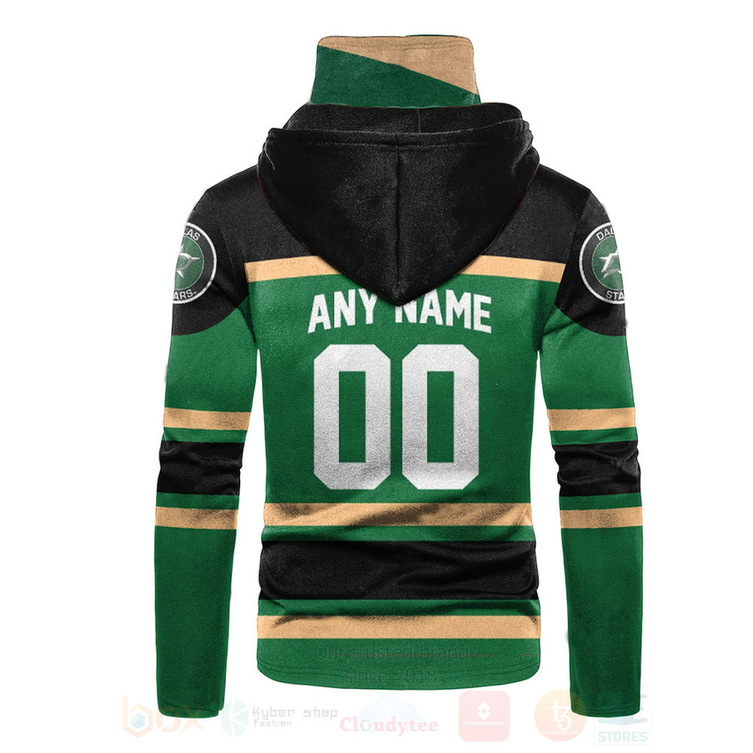 NHL_Dallas_Stars_Personalized_Green_3D_Hoodie_Mask_1