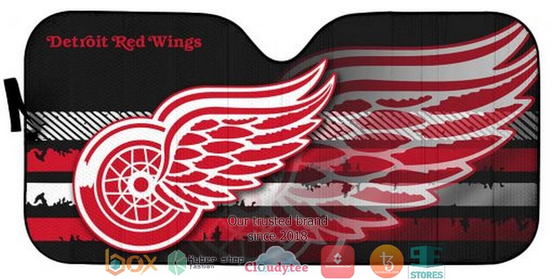 NHL_Detroit_Red_Wings_Car_Sunshade_1