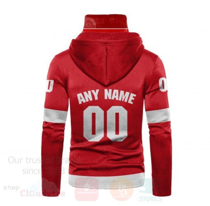 NHL_Detroit_Red_Wings_Personalized_Red_3D_Hoodie_Mask_1