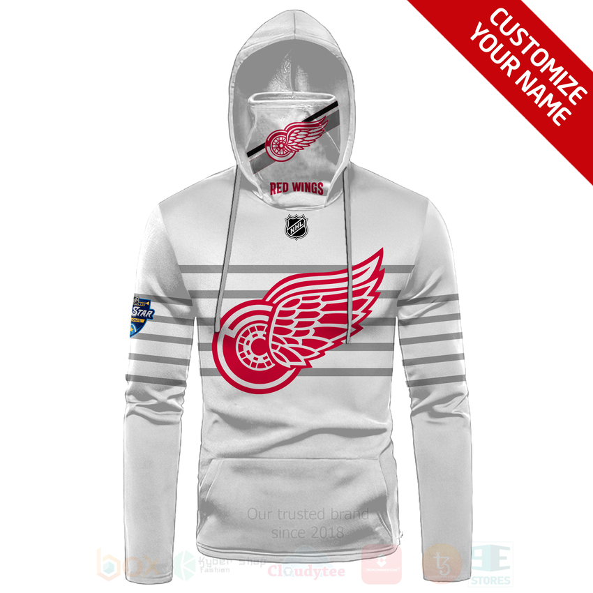 NHL_Detroit_Red_Wings_Personalized_White_3D_Hoodie_Mask_1