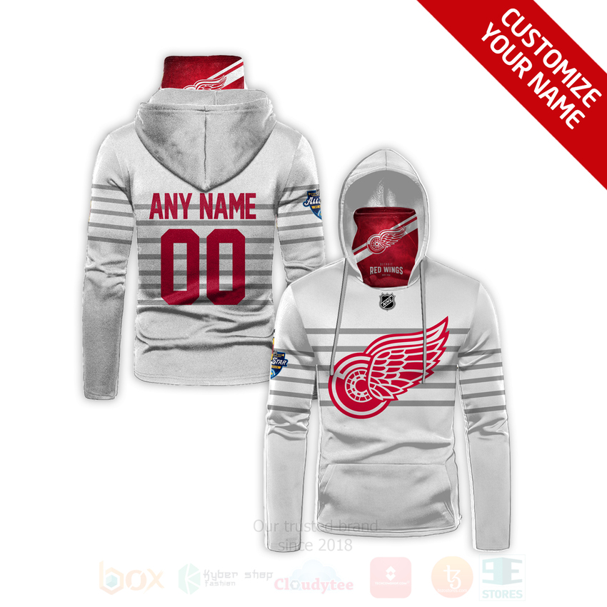 NHL_Detroit_Red_Wings_Personalized_White_Red_3D_Hoodie_Mask