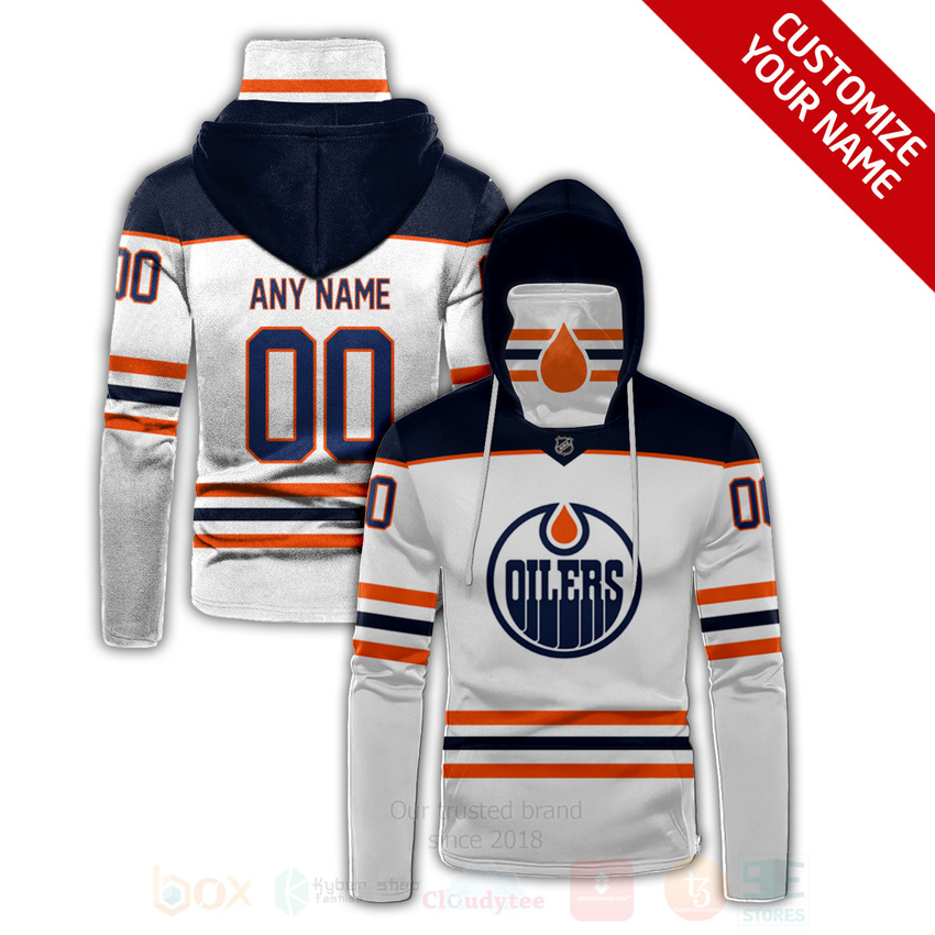 NHL_Edmonton_Oilers_Personalized_White_3D_Hoodie_Mask