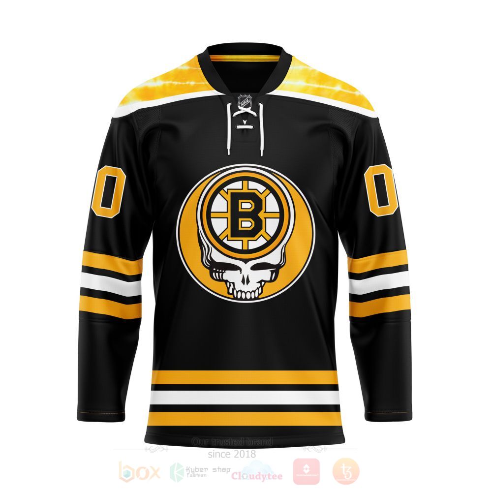 NHL_Grateful_Dead__Boston_Bruins_Personalized_Hockey_Jersey