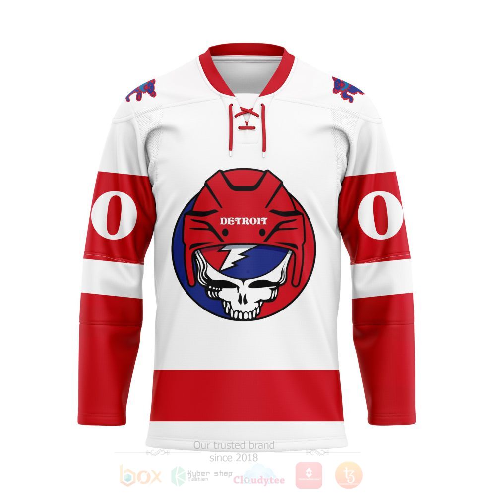 HOT NHL Grateful Dead & Detroit Red Wings Personalized Custom Hockey