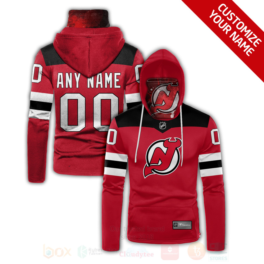 NHL_New_Jersey_Devils_Personalized_Red_3D_Hoodie_Mask