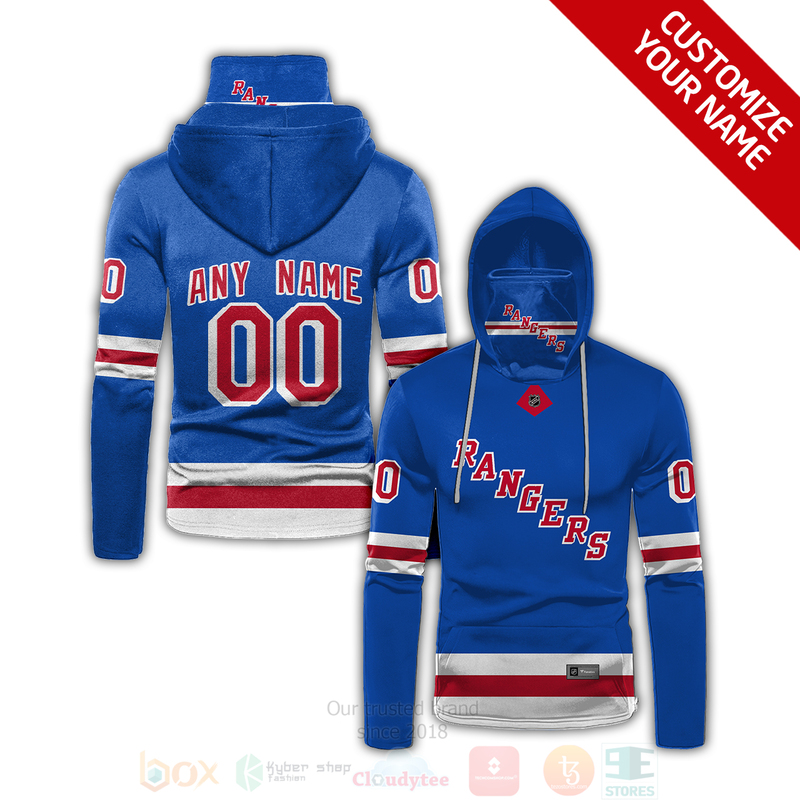 NHL_New_York_Rangers_Personalized_3D_Hoodie_Mask