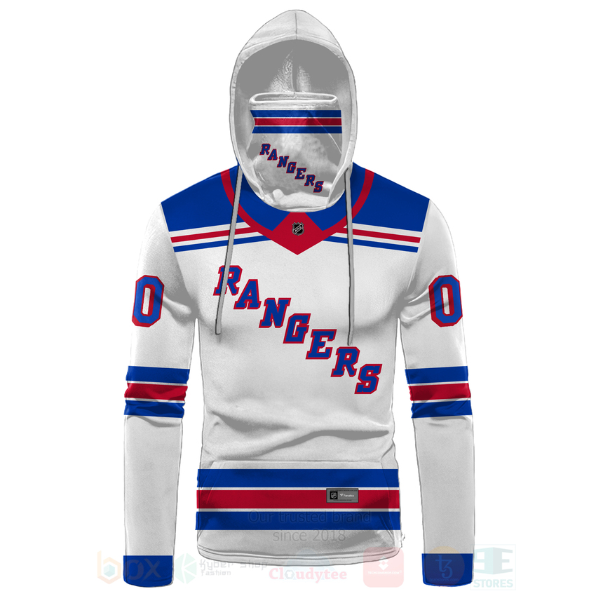 NHL_New_York_Rangers_Personalized_White_Blue_3D_Hoodie_Mask_1