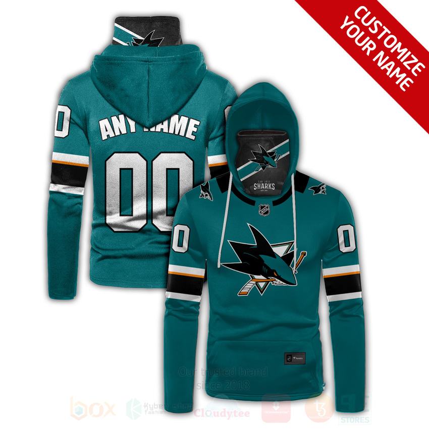 NHL_San_Jose_Sharks_Personalized_3D_Hoodie_Mask