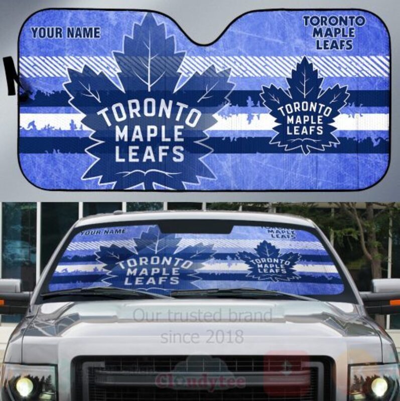 NHL_Toronto_Maple_Leafs_Team_Custom_Name_Car_Sun_Shade