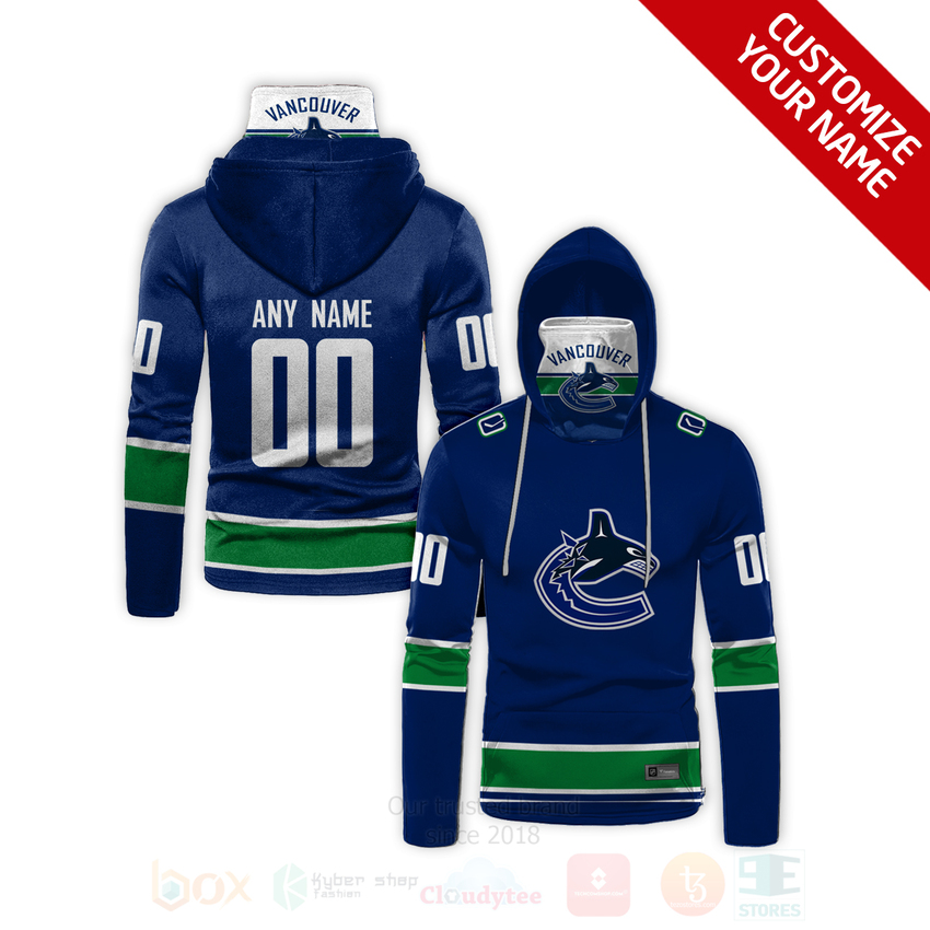 NHL_Vancouver_Canucks_Personalized_Navy_Green_3D_Hoodie_Mask