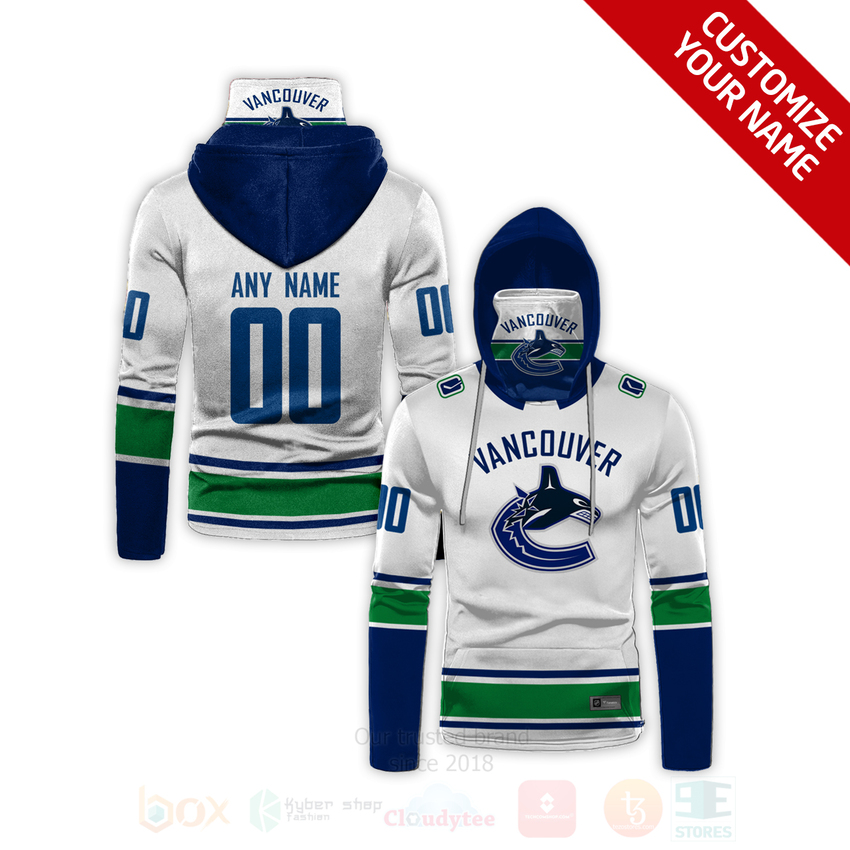 NHL_Vancouver_Canucks_Personalized_White_3D_Hoodie_Mask
