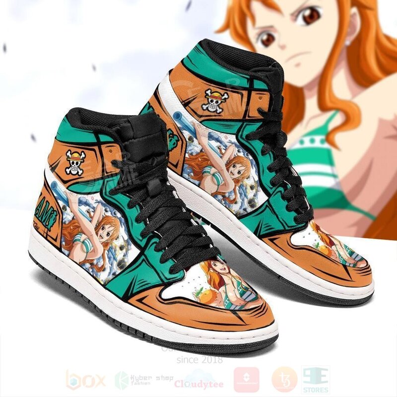 Nami_Clima_Tact_Custom_Anime_One_Piece_Air_Jordan_High_Top_Shoes_1