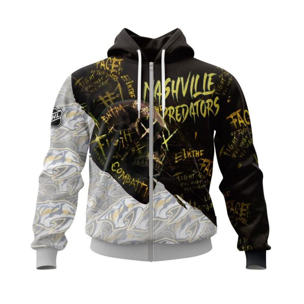 Nashville_Predators_Personalized_NHL_Skull_Style_3d_shirt_hoodie_1