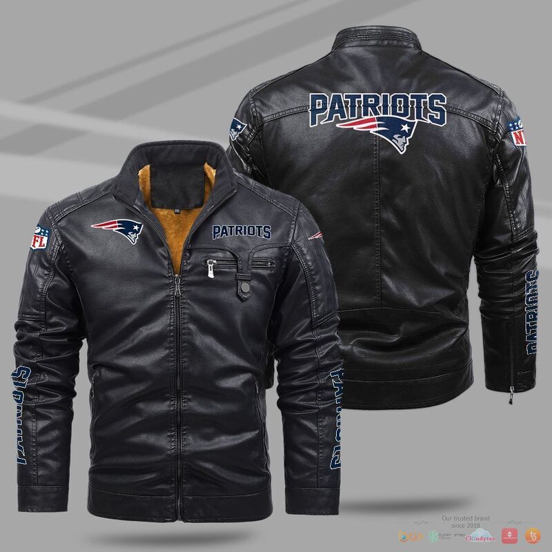 New_England_Patriots_NFL_Trend_Fleece_Leather_Jacket