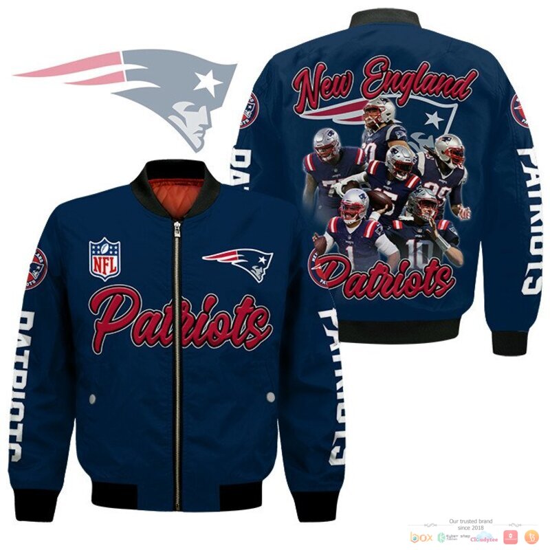 New_England_Patriots_players_NFL_Bomber_Jacket