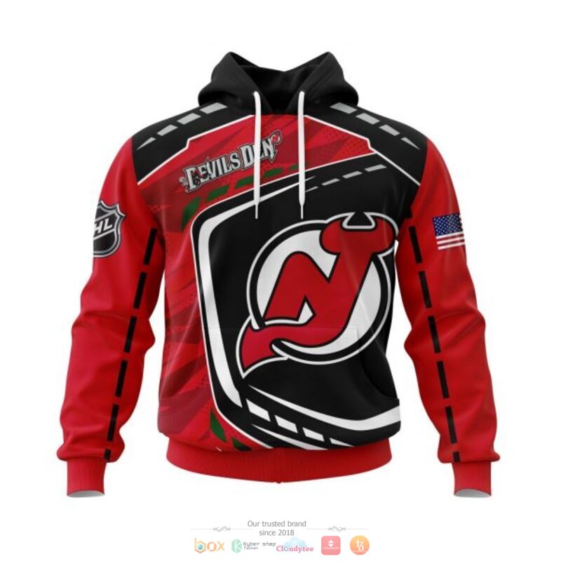 New_Jersey_Devils_NHL_black_red_3D_shirt_hoodie