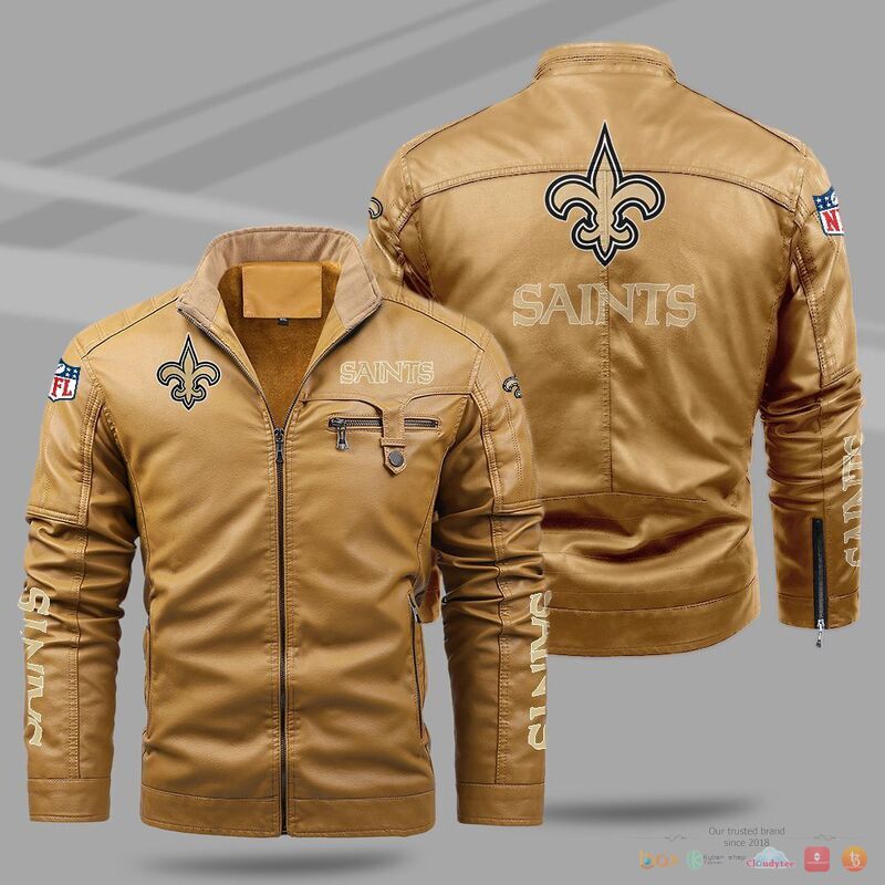 New_Orleans_Saints_NFL_Trend_Fleece_Leather_Jacket_1