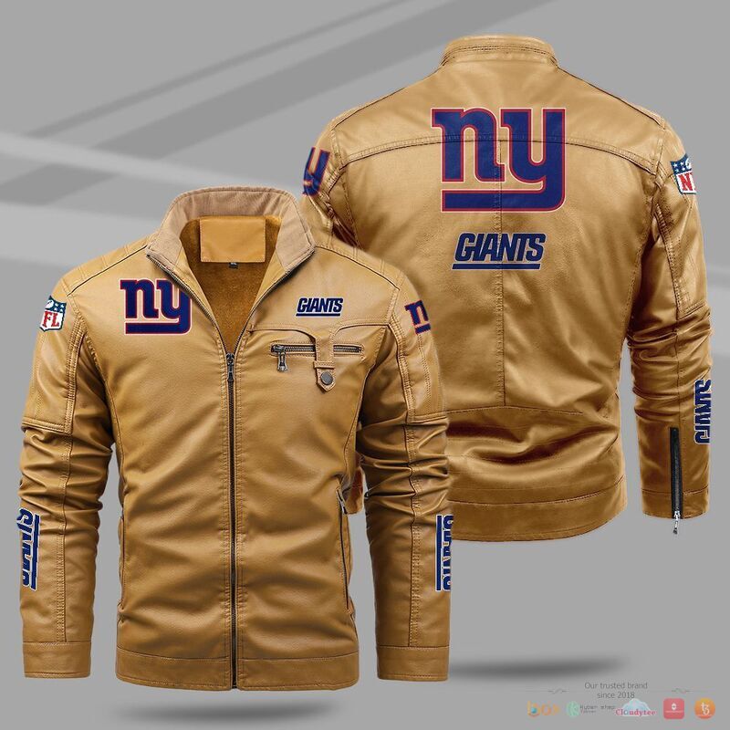 New_York_Giants_NFL_Trend_Fleece_Leather_Jacket_1