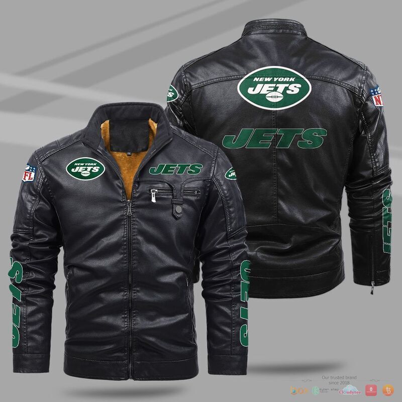 New_York_Jets_NFL_Trend_Fleece_Leather_Jacket