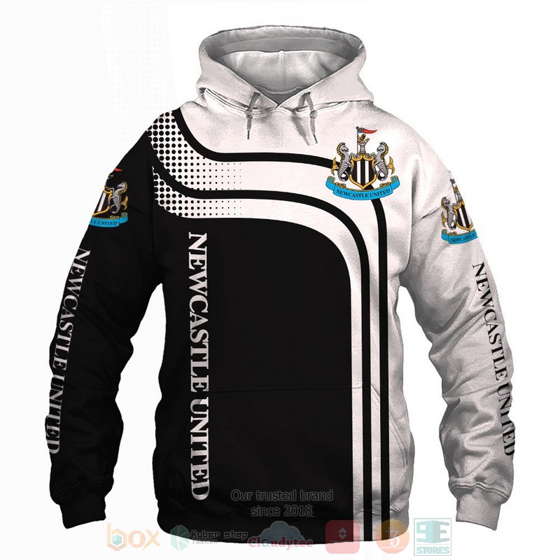 Newcastle_United_black_white_3D_shirt_hoodie