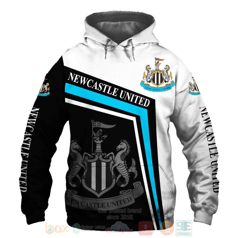 Newcastle_United_white_black_3D_shirt_hoodie